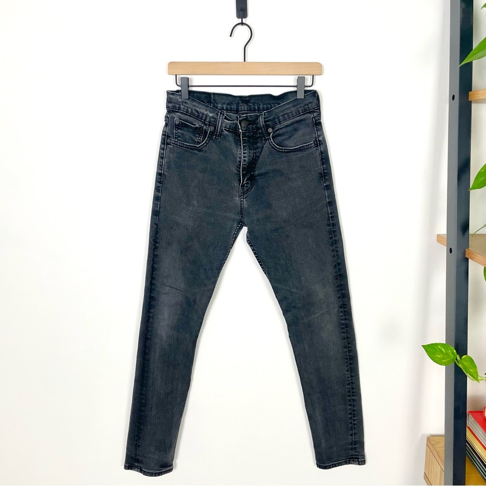 Levi’s 512 slim cut jeans in washed black size 30x32